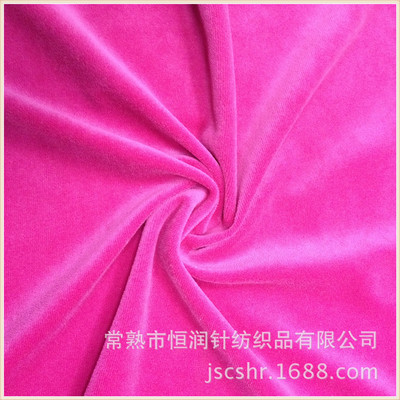 廠家直銷優質服裝面料 仿棉天鵝絨與全滌天鵝絨